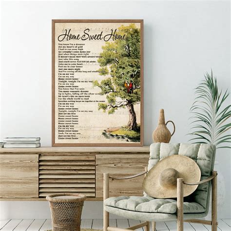 Motley Crue Home Sweet Home Lyrics Poster Motley Crue Lovers Etsy