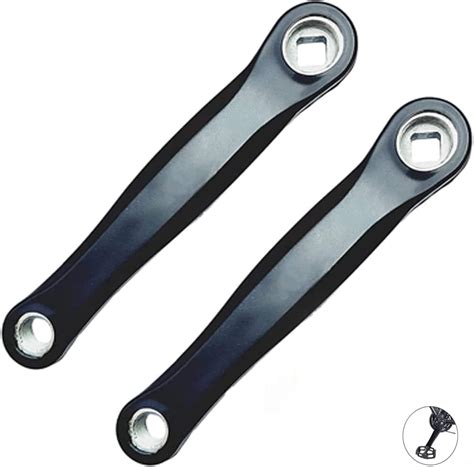 Qiwenr 2 Pièces Bras de Manivelle pour Vélo de 170 mm Vélo Manivelle