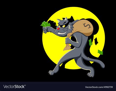 Cat Burglar Royalty Free Vector Image - VectorStock