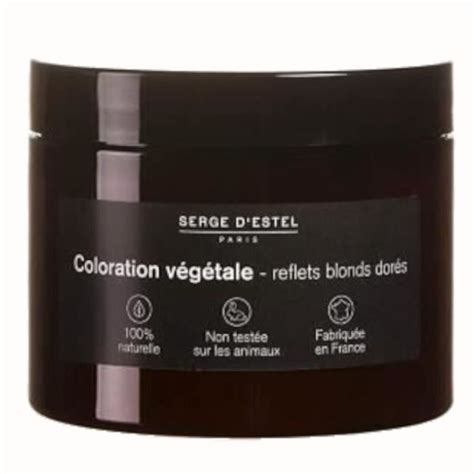 Colorations Coloration Végétale Reflets Blonds Dorés 200g Naturelle