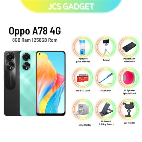 Oppo A78 4g 8gb Ram 256gb Rom 67w Supervooc Original 1 Year Oppo