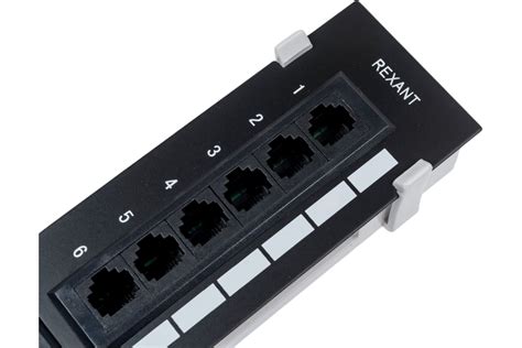 Настенная патч-панель REXANT 12 портов RJ-45, CAT 5e, UTP 04-0020 ...