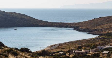 Beautiful Beaches in the Cycladic Island of Syros, Greece