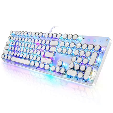 Buy YSCP Typewriter Style Mechanical Gaming Keyboard RGB Backlit Wired