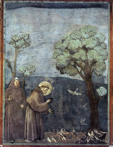 St Francis Preaching To The Birds 1297 1299 Giotto