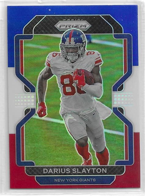 2021 Panini Prizm Football Red White And Blue Prizm Darius Slayton