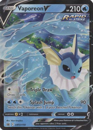 Vaporeon V Eevee Evolutions Tin Pokecards Dk