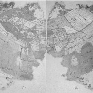 Map of the world in the Geography, constructed using Ptolemy’s second ...