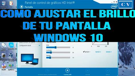 Como Ajustar El Brillo De Tu Pantalla Windows 10 YouTube