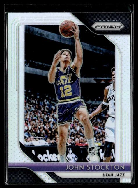 Panini Prizm Prizms Silver John Stockton Utah Jazz Ebay