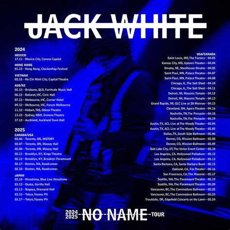 Jack White Announces No Name World Tour Pitchfork