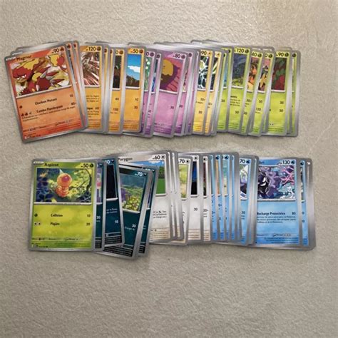 LOT DE 64 Cartes Pokemon 151 Ev3 5 Communes Et Unco Neuves Fr Sans