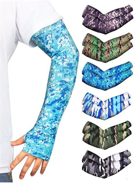 Deago Uv Sun Protection Arm Sleeves Upf 50 6 Pairs Unisex For Sports And Outdoor Activities 6