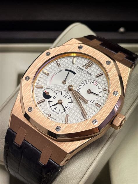 Audemars Piguet Royal Oak Dual Time K Rose Gold Mm Or Oo