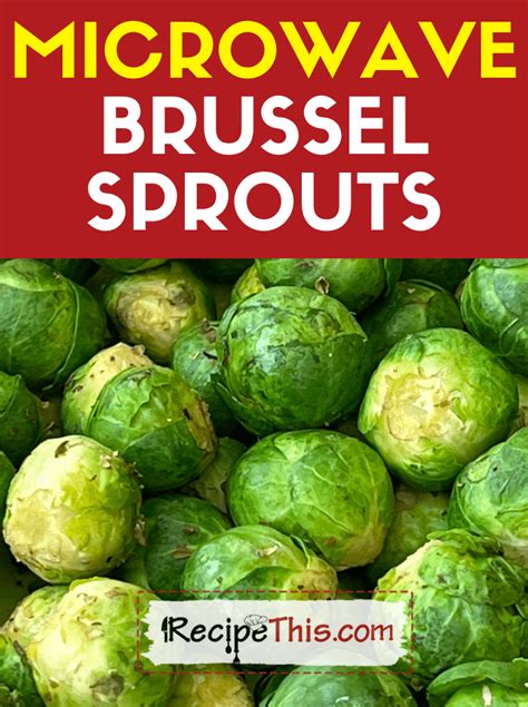 how to cook brussel sprouts in a microwave