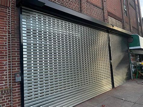 Perforated Gate Installation - Commercial Doors NYC