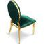 Lot de 2 chaises médaillon Sofia velours Vert Cdiscount Maison