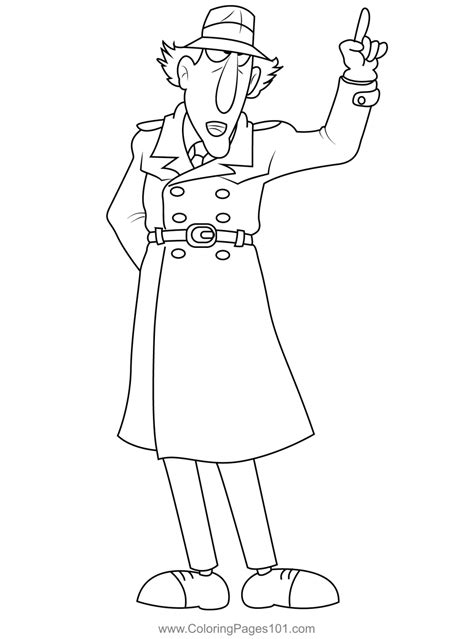 Inspector Gadget Coloring Page for Kids - Free Inspector Gadget ...