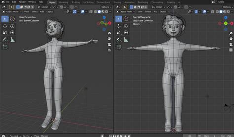 Blender Tutorial D Modeling Character Boy Illustration You Tith