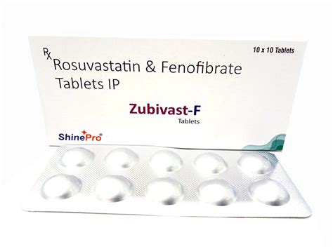 ROSUVASTATIN AND FENOFIBRATE TABLETS Shinepro Lifesciences Pvt Ltd