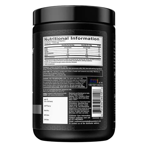 Muscletech Platinum Creatine Unflavored Servings Grams