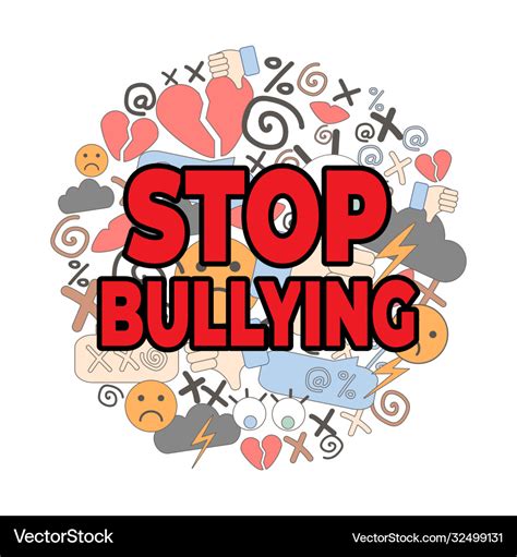 Stop Bullying Royalty Free Vector Image VectorStock