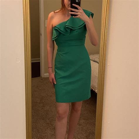 J Crew Womens Green Dress Depop