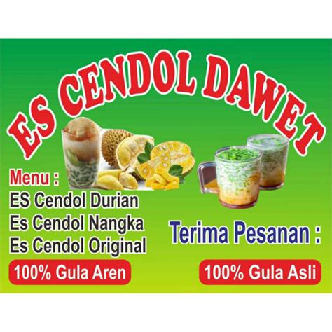 Jual Spanduk Es Cendol Dawet Ukuran 100 X 70 Cm Shopee Indonesia