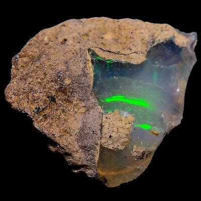 100 Natural Welo Fire Ethiopian Opal Rough Gemstone 11 Ct 17X15X10 Mm