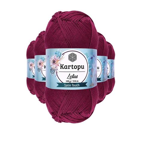 5 Adet Lotus Bikini Büstiyer Bluz Örgü İpi K747 Mürdüm