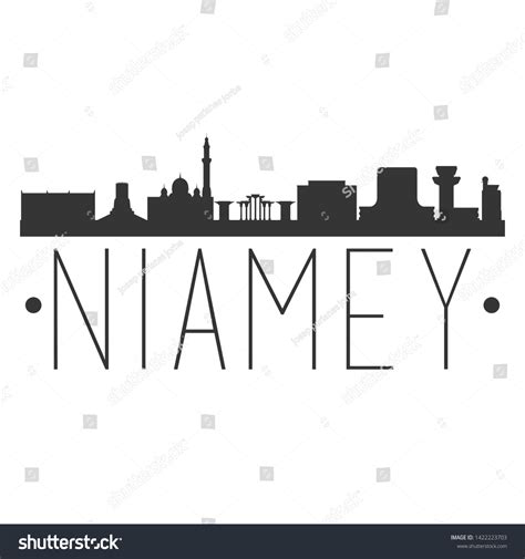 Niamey Niger. City Skyline. Silhouette City. - Royalty Free Stock ...