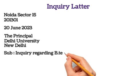 Inquiry Latter Writing 2023 Inquiry Letter Writing In English How To Write Inquiry Letter