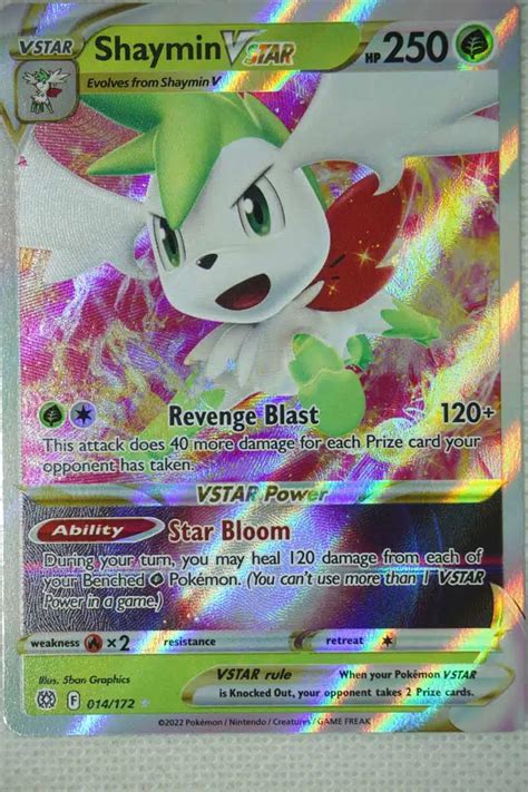 Shaymin VSTAR 14 172 Enkeltkort Fra Brilliant Stars