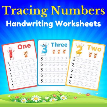 Writing Numbers 1-10. Printable Numbers Handwriting Worksheets. Tracing Numbers