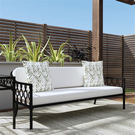 Birch Lane Bellmore 68 Wide Outdoor Patio Sofa With Sunbrella Cushions Wayfair Canada