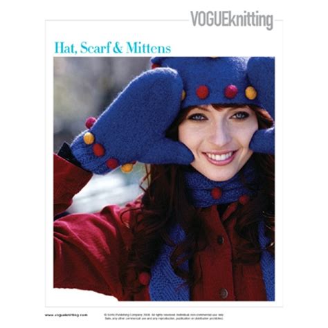 Hat Scarf And Mittens Vogue Knitting