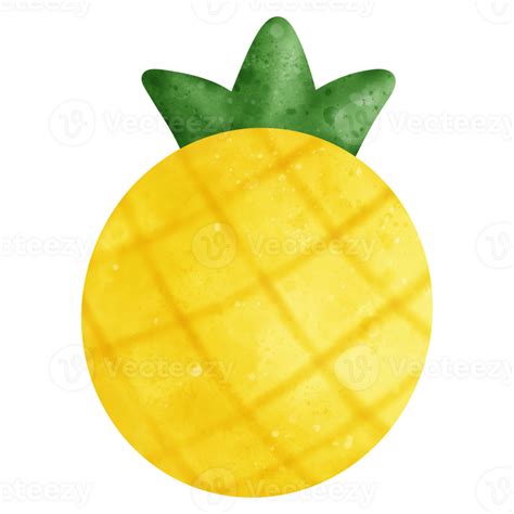 Pineapple Fruit Watercolor Illustration 24043660 Png