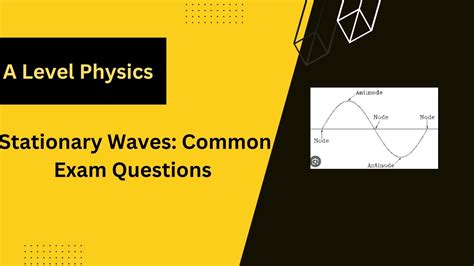 Stationary Waves Common Exam Questions A Level Physics Youtube