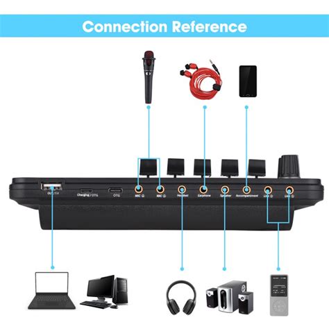 Ready Stock Sk Audio Mixer Bluetooth Usb Headset Microphone