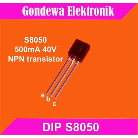 Jual S8050 DIP TO92 General Purpose NPN Transistor Shopee Indonesia