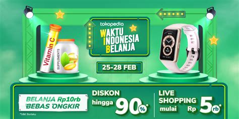 Waktu Indonesia Belanja: Diskon s.d 90%! | Tokopedia