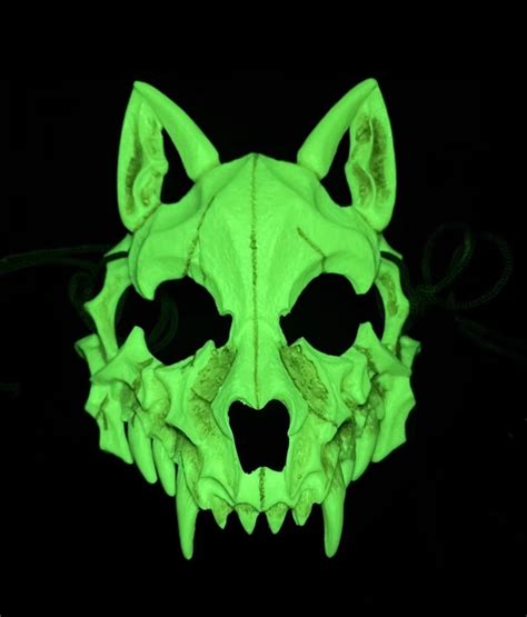 Red Wolf Therian Gear Therian Jump Aesthetic Mask Werewolf Aesthetic