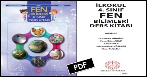 S N F Fen Bilimleri Ders Kitab Meb Pdf Nd R E Itim