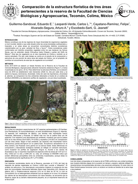 Pdf Comparaci N De La Estructura Flor Stica De Tres Reas