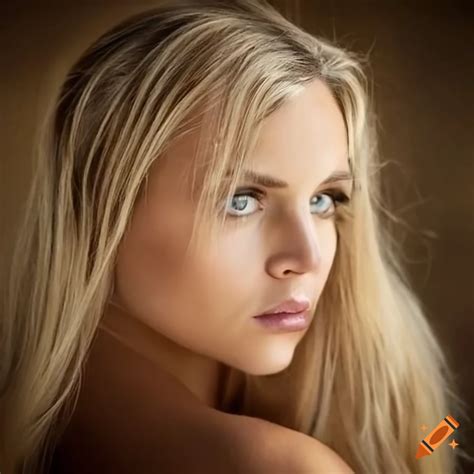 Portrait Of A Blonde Woman In Her Thirties On Craiyon