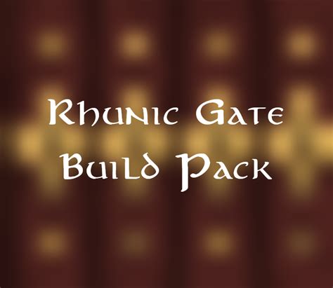 Lotr Survival Store Gate Build Packs