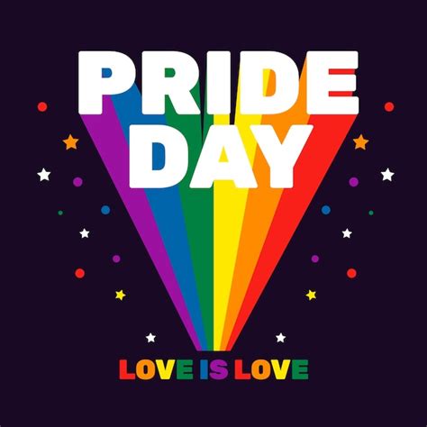 Concepto De Celebración Del Día Del Orgullo Colorido Vector Gratis