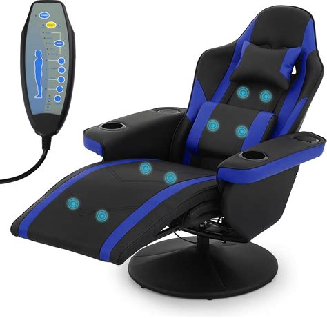 Amazon Monibloom Massage Gaming Chair Adjustable Pu Leather