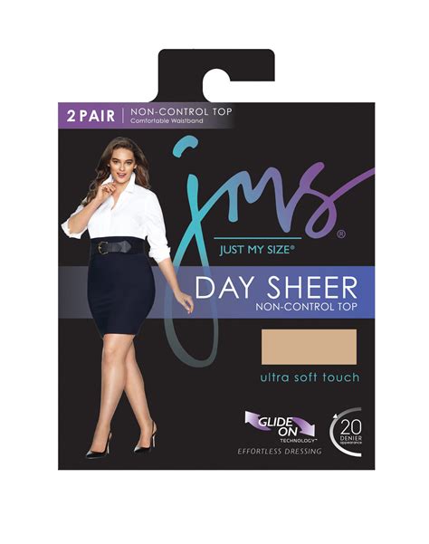 Just My Size Jms Regular Sheer Toe Pantyhose Pack Nude X Women S