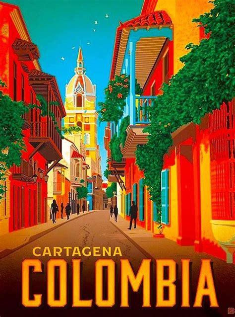 Colombia In Latin America Travel Travel Art Vintage Travel